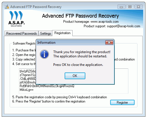 Ftp password