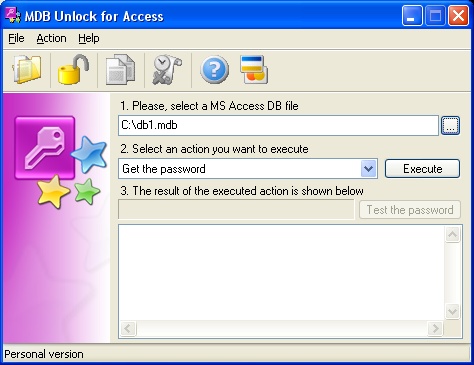 ms access password remove pasword